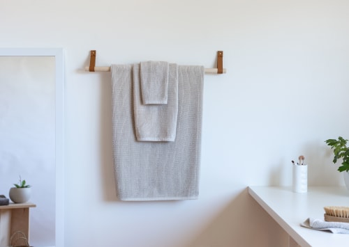 Bathroom Bundle Kit [Flag End] | Hook in Hardware by Keyaiira | leather + fiber | Artist Studio in Santa Rosa
