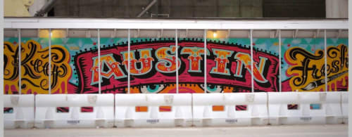 "Keep Austin Fresh" | Murals by Bradford Maxfield (Estudio Bradlio) | Colorado Tower in Austin