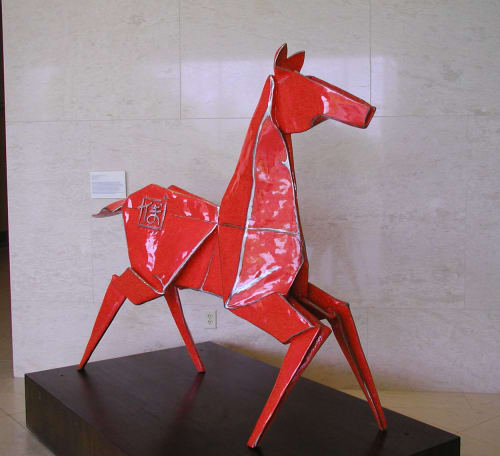 Pony - monument | Public Sculptures by KevinBoxStudio. | Booth Western Art Museum in Cartersville
