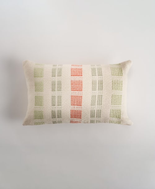 Magdalena Lumbar Pillow Cover | Pillows by ZUAHAZA | Casa Jaguar Cartagena in Cartagena de Indias