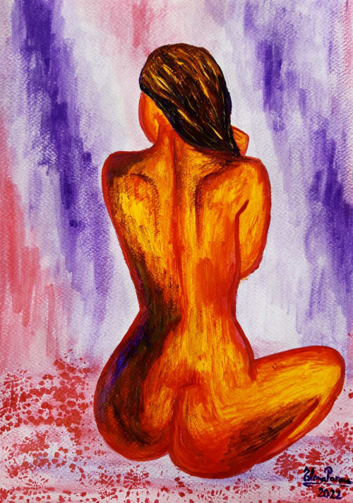 Colours of sensuality 3, Colores de Sensualidad 3 | Oil And Acrylic Painting in Paintings by Elena Parau