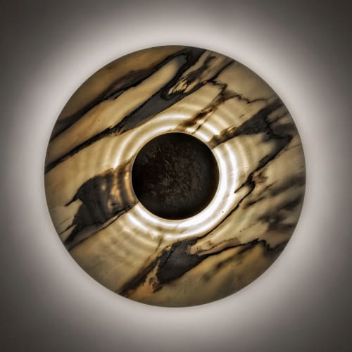 Messier Calacata Marble Sconce
