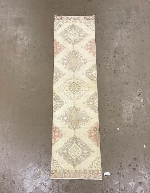 Vintage Tirkish Rug Runner | 2.11 x 12.3 | Rugs by Wool and Rug