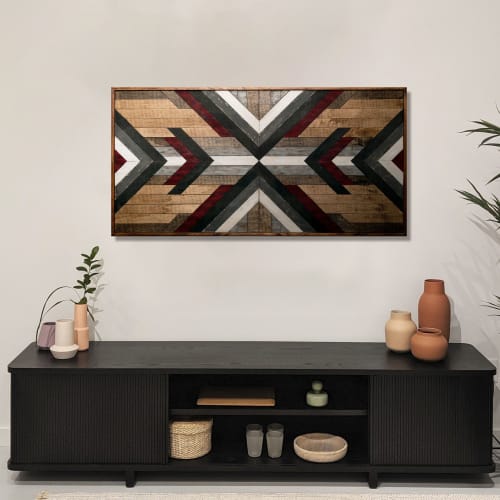 "Nyx" Mosaic Wood Wall Art | Wall Sculpture in Wall Hangings by Skal Collective