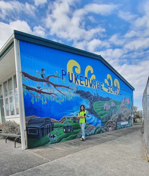Pukeoware school mural | Murals by Manabell | Pukeoware School in Pukeoware