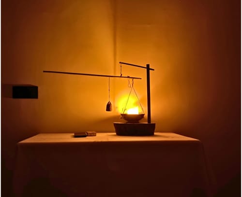 Chronometer of Light — Philosophical Sculptural Lamp With An | Sculptures by Loom&Drift