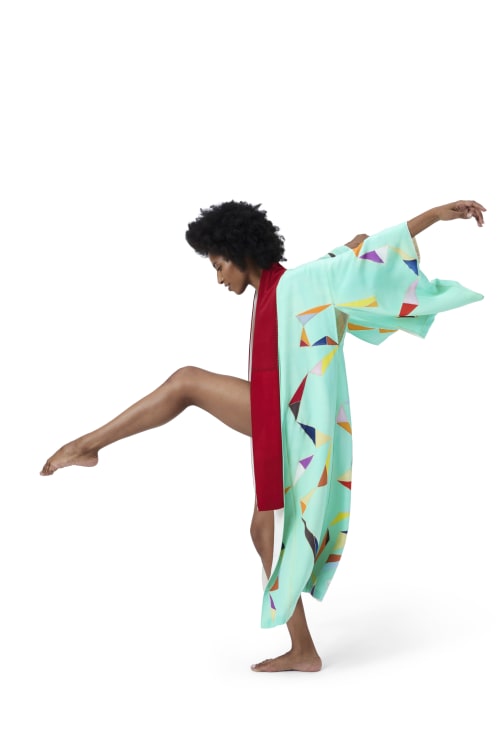 "Connection" hand-painted 100% silk kimono | Apparel & Accessories by Natalia Lumbreras