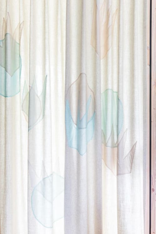 Hand appliquéd drapery | Curtains & Drapes by Paige Russell, ELOI