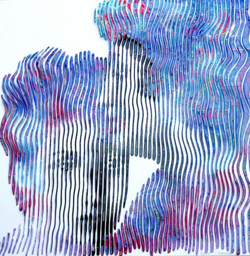 the renew of primavera tribute to boticelli | Mixed Media in Paintings by Virginie SCHROEDER