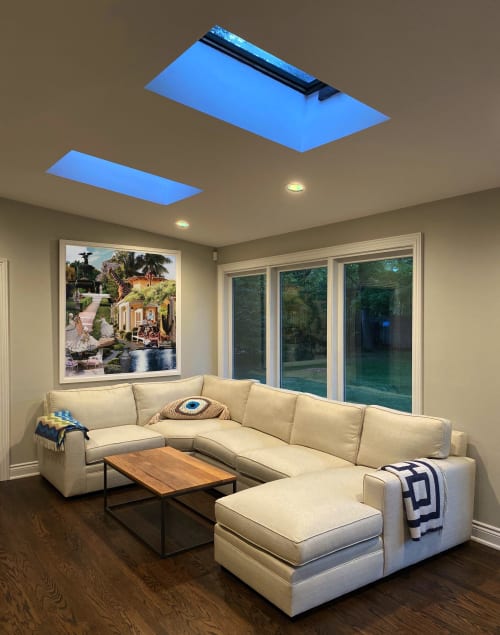 Party in Patchogue, 58" X 54", Archival Pigment Print | Photography by Steven Rudin