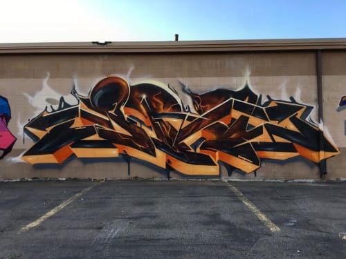 Street Graffiti | Street Murals by SRIL ART | DT Auto Brokers in Salt Lake City