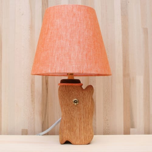 Log Lamps | Table Lamp in Lamps by Made Cozy