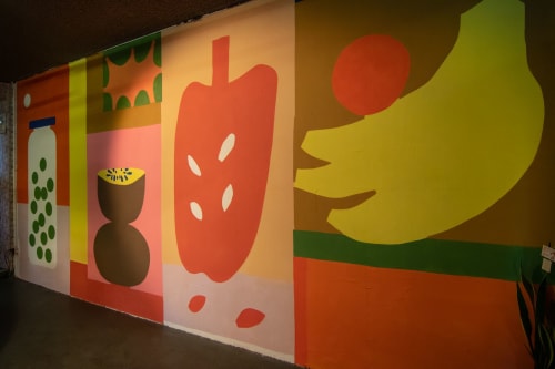 Fruit Mural | Murals by Floor Milou Smit | Extrapool in Nijmegen