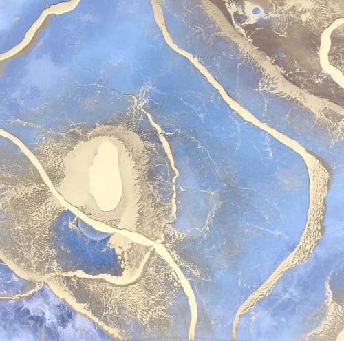 Golden Symphony | Oil And Acrylic Painting in Paintings by Art By Skevi