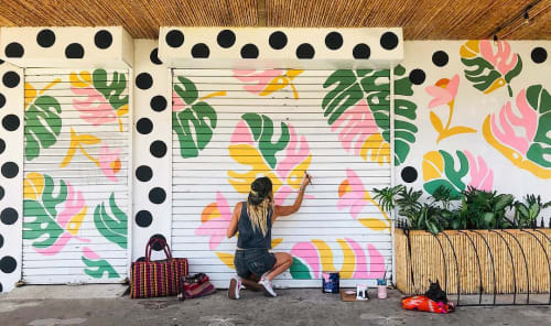 Palm Leaves | Murals by pepallama | Buena Nena in Jaco