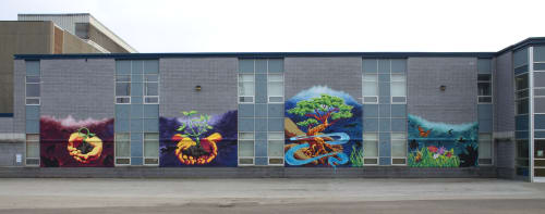In Our Hands | Murals by Nick Sweetman | Valley Park Middle School in Toronto