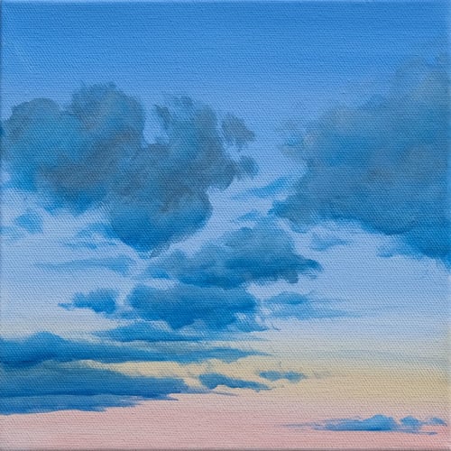 Oasis and Southwestern Sky | Paintings by Nichole McDaniel | Artspace Warehouse in Los Angeles