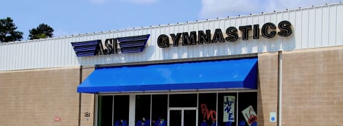 Exterior Signage | Signage by Houston Sign Lady | ASI Gymnastics - The Woodlands in Conroe