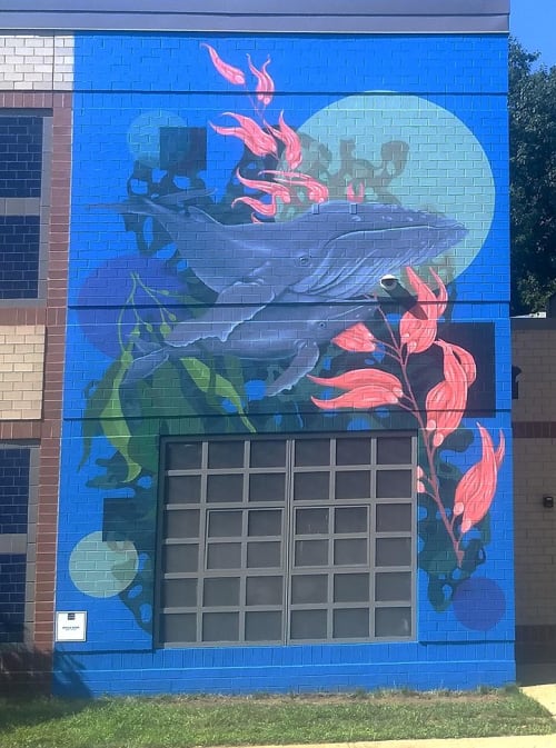 Whale Song | Street Murals by Sophy Tuttle | Mattapan in Boston