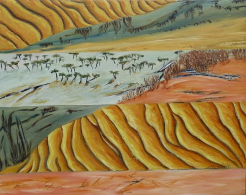 Great sandy desert | Paintings by Nel ten Wolde