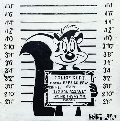 Pepe Le Pew | Street Murals by STRA Street