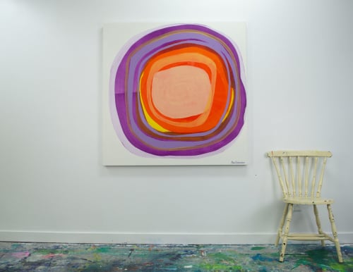 Plum Purple | Paintings by Claire Desjardins
