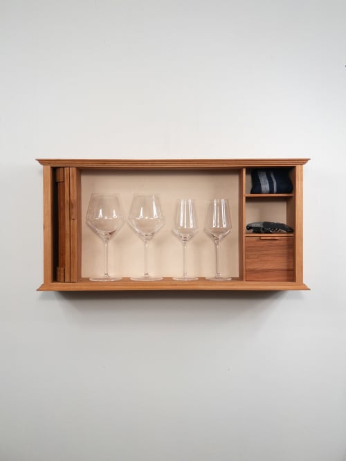 Wine Service Cabinet with Tambour Doors | Storage by Coda W