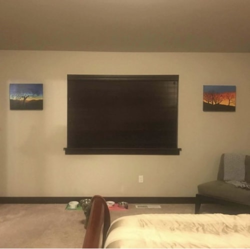 "California Foothills, Sunset" & "Song at Sunset" | Paintings by Rose Hagan
