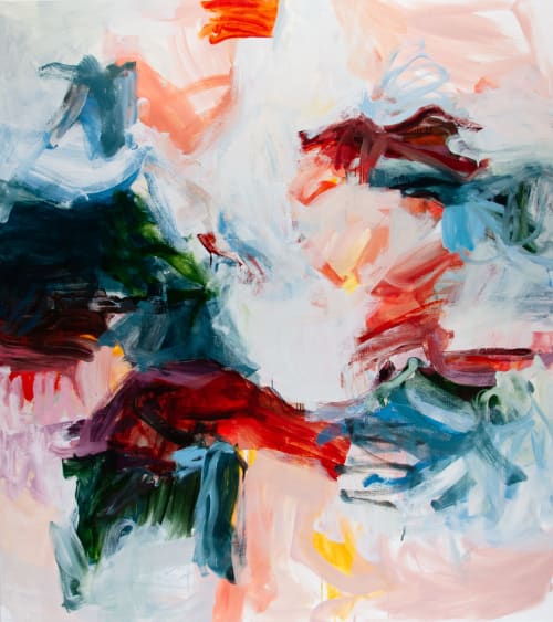 The Color of Sky, Abstract Painting by Michael Rich | Oil And Acrylic Painting in Paintings by Michael Rich