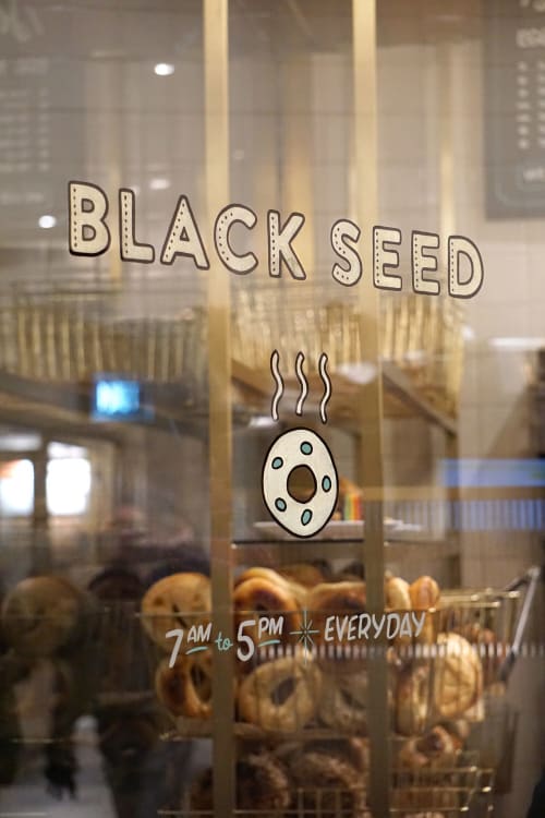 Black Seed Rockefeller Center | Signage by Noble Signs | Black seed bagels in New York