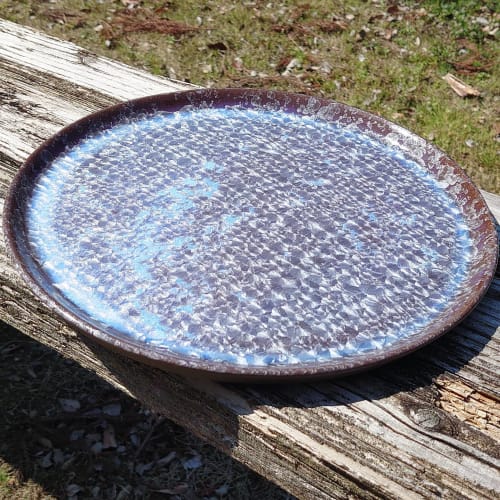Plate of Crystal Glaze | Ceramic Plates by Ceramica Shigemi