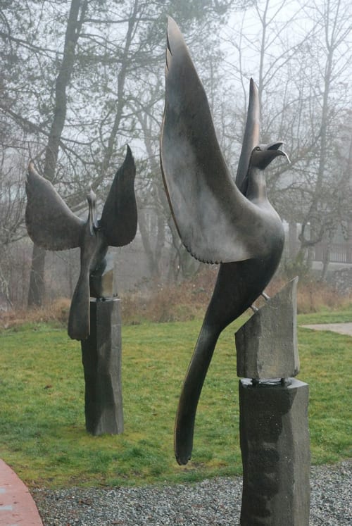Rising Phoenix | Public Sculptures by Jock Hildebrand | Edgewood Treatment Centre in Nanaimo