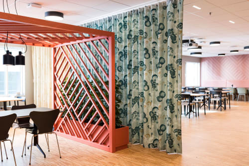 Art curtain - custom made | Curtains & Drapes by Plesner Patterns | Fremtind Forsikring AS in Sentrum
