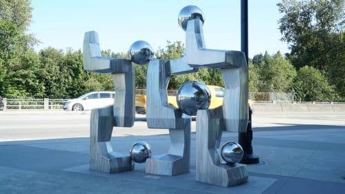 Evergreen People | Public Sculptures by Alberto Cerritos | Inlet Centre Station in Port Moody
