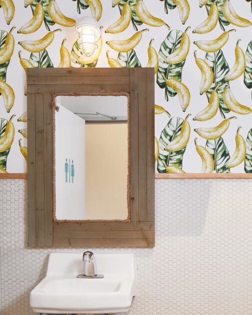 Banana Leaves Wallpaper | Wall Treatments by Jumanjii | Blenders and Bowls in Austin