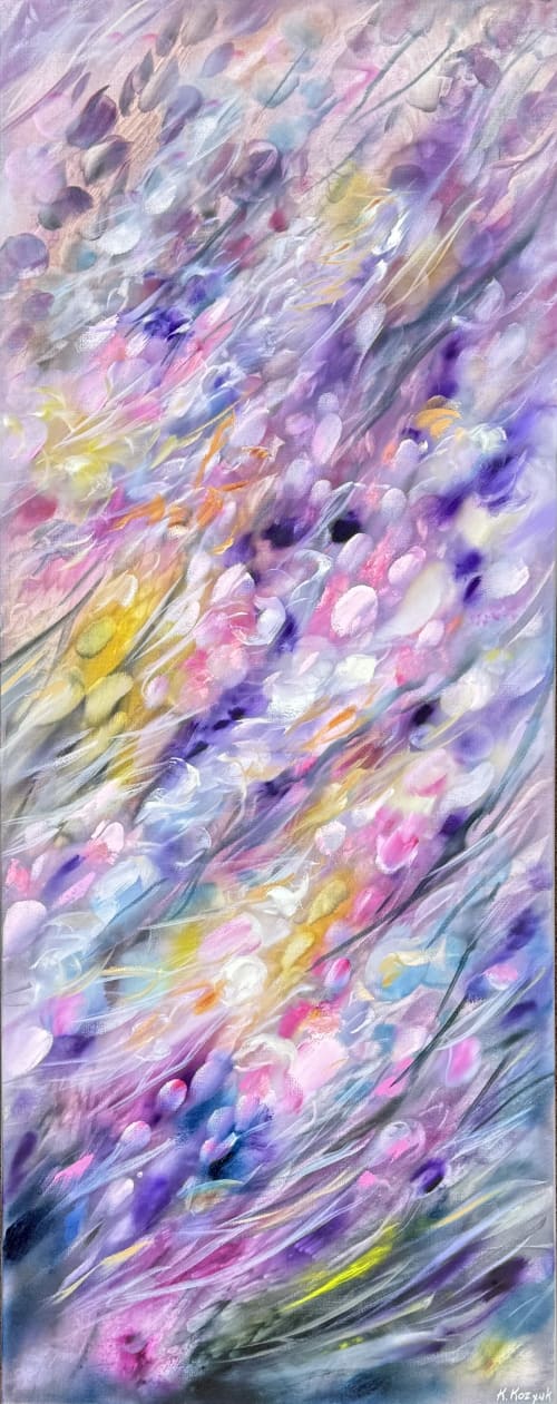 Purple Rain 2 | Oil And Acrylic Painting in Paintings by Kozyuk Gallery