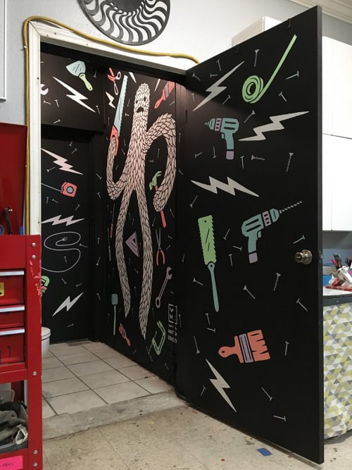 Tinker Monster Mural | Murals by Will Hatch Crosby | Austin Tinkering School in Austin