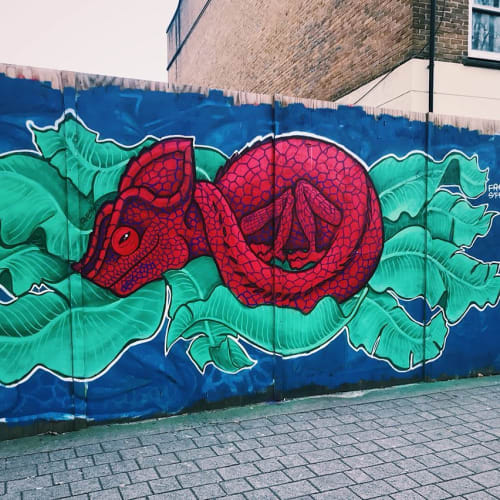 Chameleon Mural | Street Murals by Frankie Strand