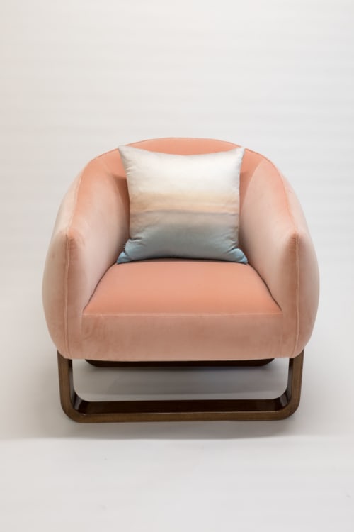 Varnish Leather Armchair Chair By Marie Burgos Design Seen