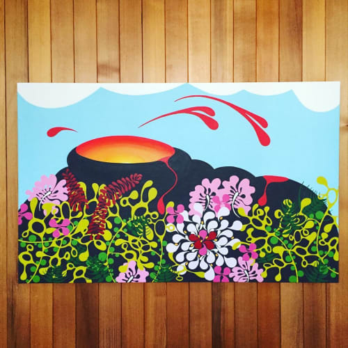 Pelevision | Oil And Acrylic Painting in Paintings by Cathy Liu