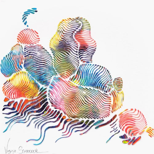 THE DOG BALLOON | Oil And Acrylic Painting in Paintings by Virginie SCHROEDER