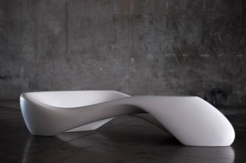 Amorph Lust Coffee Table, Lacquered White | Tables by Amorph