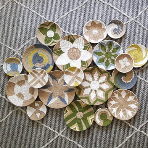 19 Pieces Bohemian Wall Baskets Decor | Decorative Plate in Decorative Objects by Sarmal Design