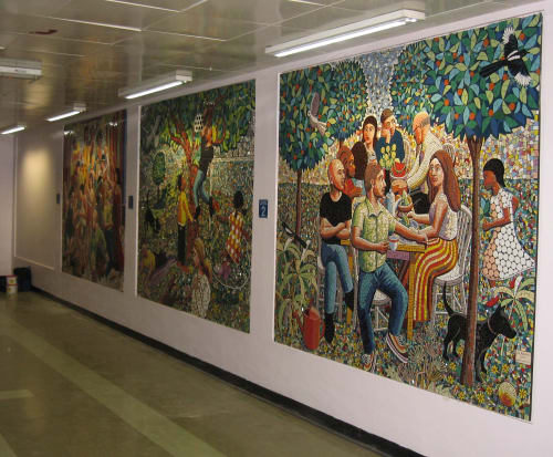 Addenbrooke's Mosaics | Murals by Jim Anderson | Addenbrooke's Hospital in Cambridge