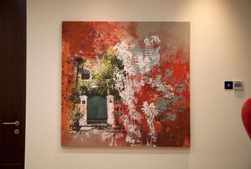 “Jungle Shophouse” | Paintings by Deborah Mckellar – Talking Textiles | Harneys Singapore in Singapore