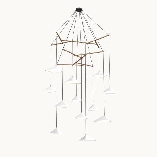 Emily V12 Pendant Light – High Gloss Custom | Chandeliers by MOSS Objects