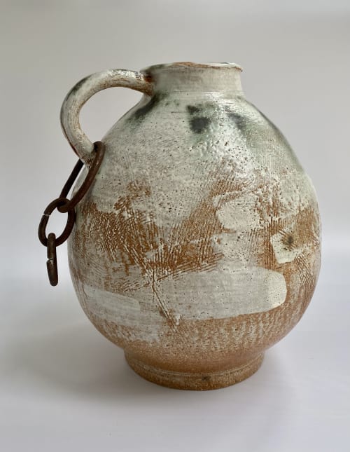 Surahi | Jug in Vessels & Containers by KilnGod Ceramics