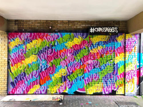 Love Mural | Street Murals by Chris Riggs | VIP Graffiti Paint in London