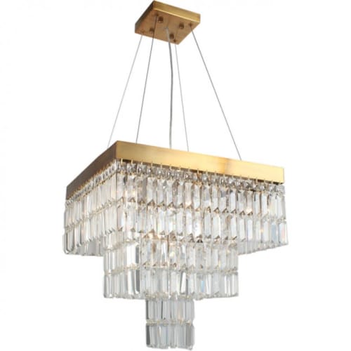 AM4701 SQUARE FLAT BAGUETTE | Chandeliers by alanmizrahilighting | New York in New York