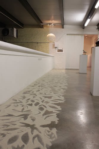 "Tread Upon" Sand Installation | Mixed Media by Janet Botes